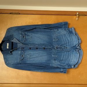 Abercrombie & Fitch Denim Shorts Romper. S
